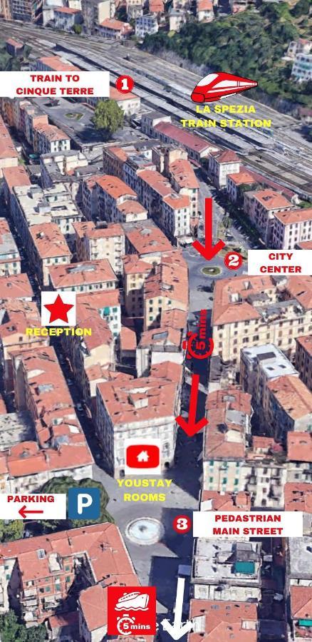 You Stay "Main Street & Station" ラ・スペツィア エクステリア 写真